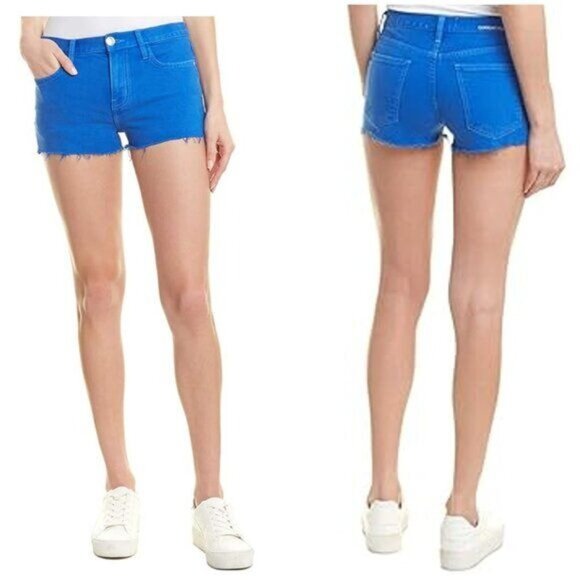 Current/Elliott The Boyfriend Cut Short Nautical Blue - 27 - Picture 1 of 5